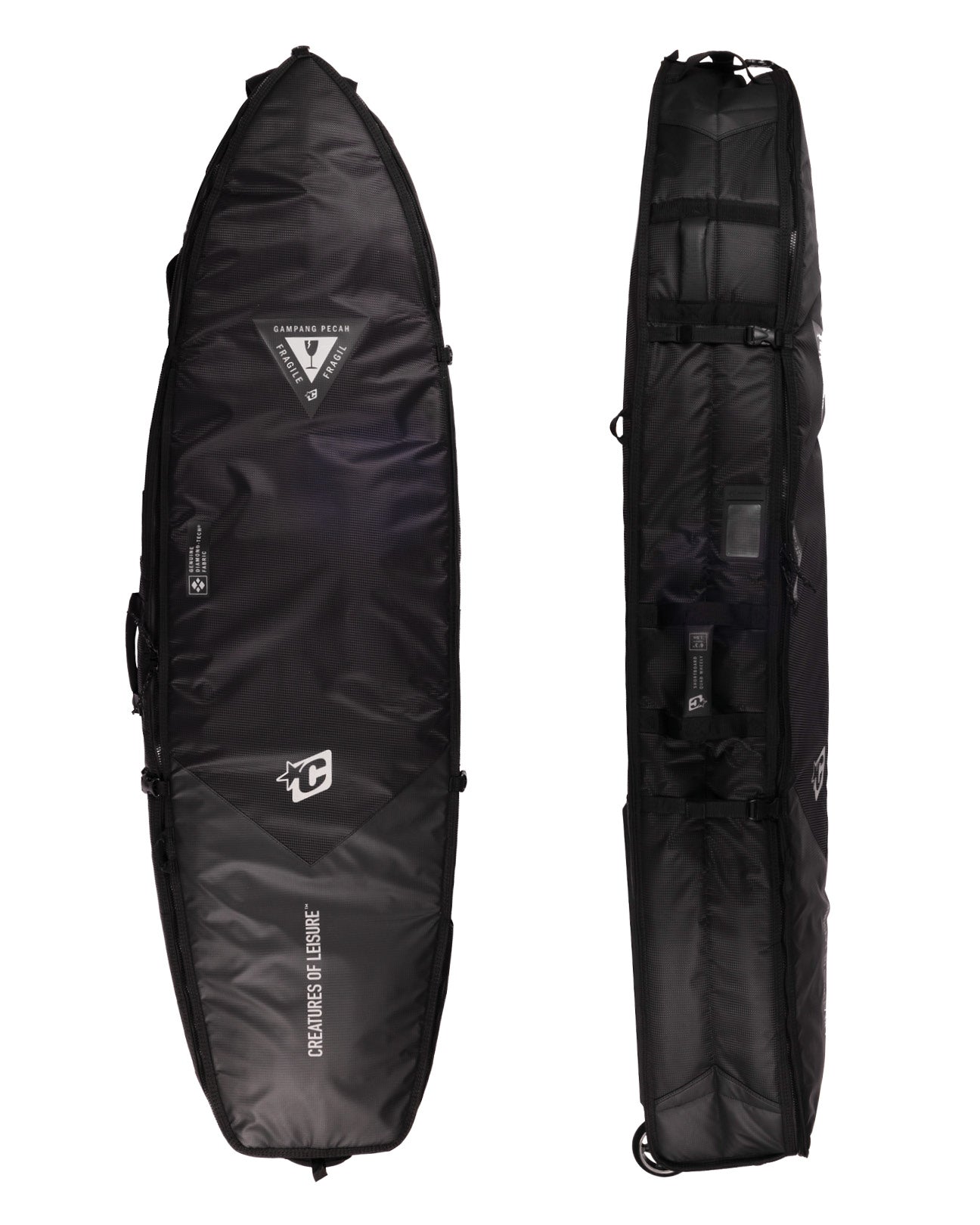 Shortboard Quad Wheely DT2.0 | Black
