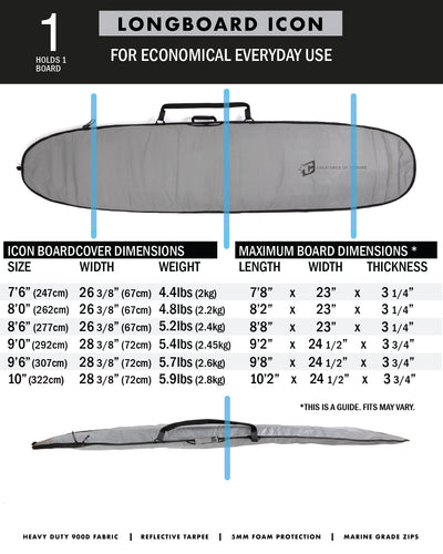 LONGBOARD ICON | SILVER BLACK